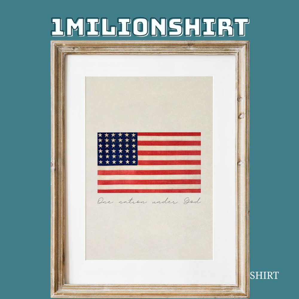 Fourth Of July Christian Print – American Flag Poster